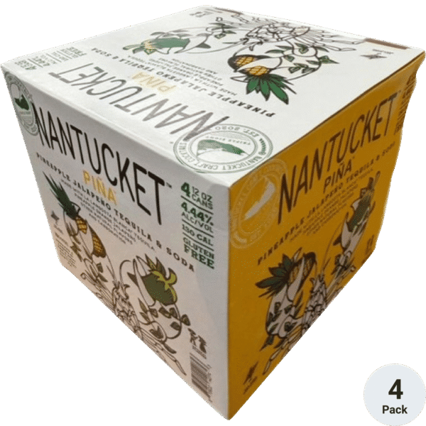 Nantucket Pineapple Jalapeño Tequila Soda 4pk Cans