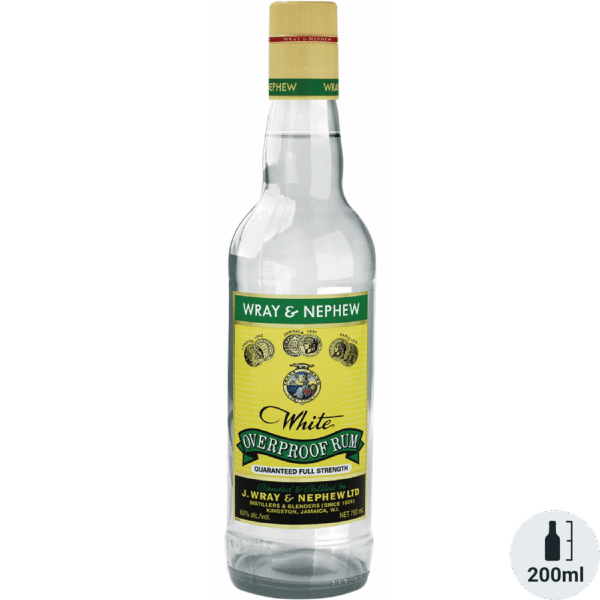 J. Wray & Nephew White Overproof Rum 200ml