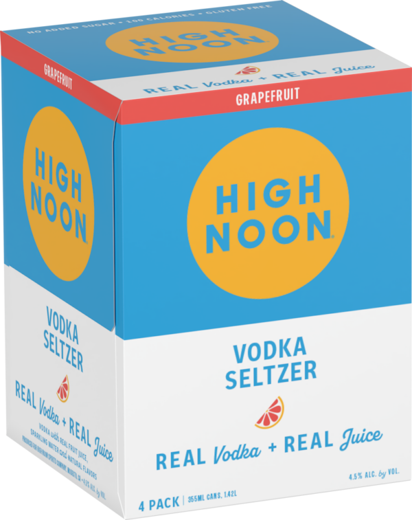 High Noon Grapefruit Vodka & Soda 4-Pack Cans (355ml)