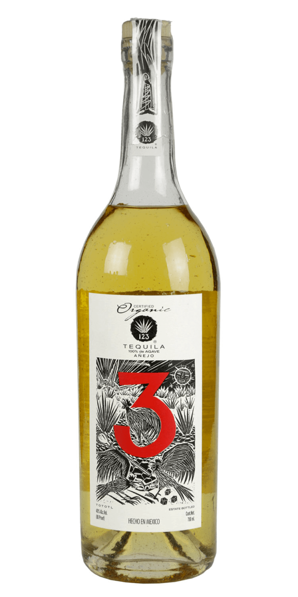 123 Organic Tequila “Tres” Añejo 750ml