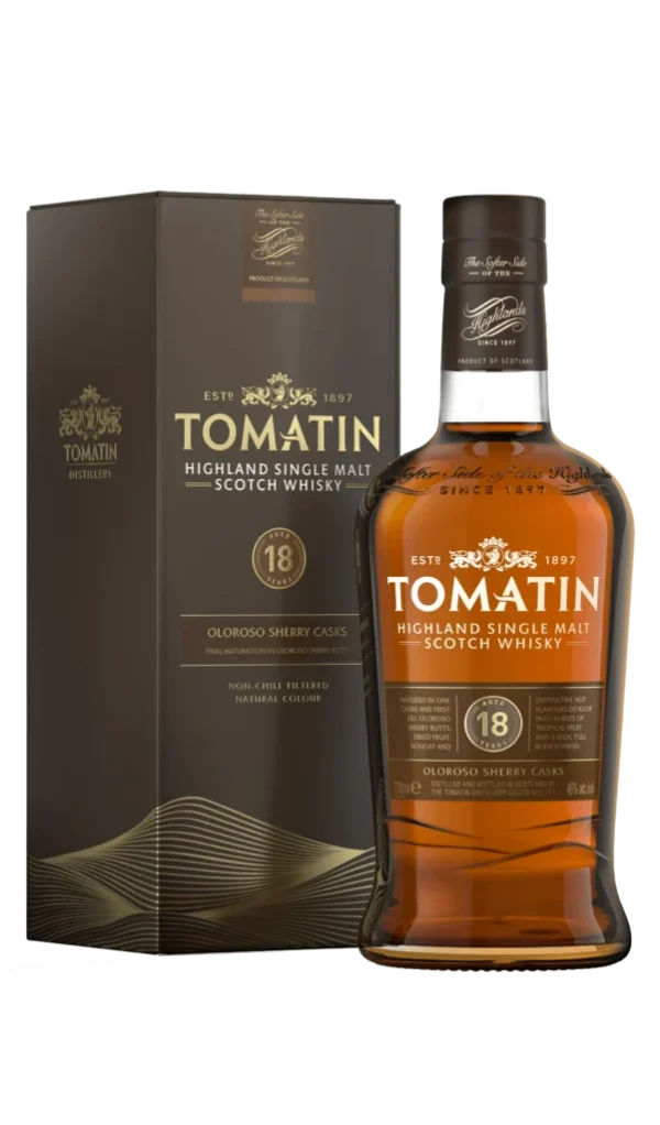 Tomatin 18 Year Single Malt Scotch Whisky (Oloroso Sherry Casks) 750ml