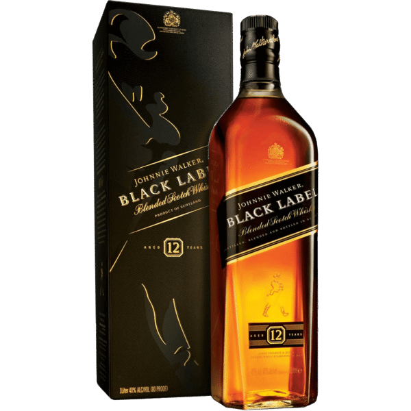 Johnnie Walker Black Label Blended Scotch Whisky 750ml