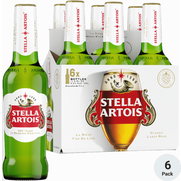 Stella Artois Lager 6pk Bottles